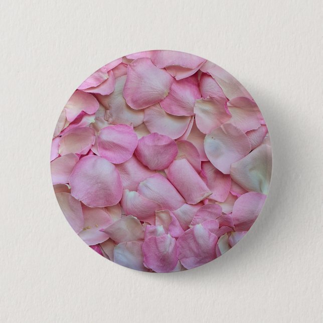 Pink Rose Petals Button (Front)