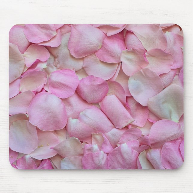 Pink Rose Petals Mouse Pad (Front)