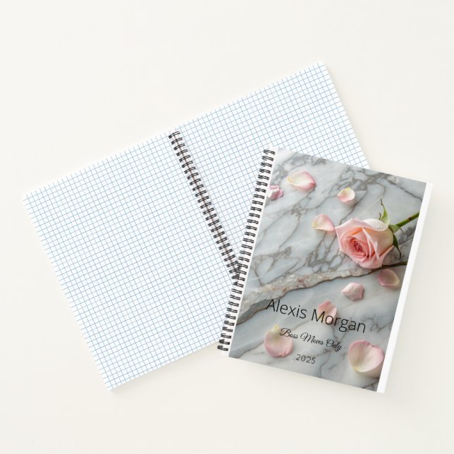 Pink Rose Petals Notebook (Inside)