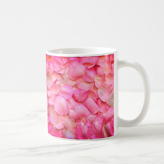 Pink Rose Petals Pattern-31940 Coffee Mug (Right)
