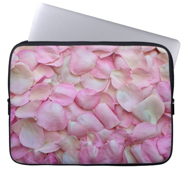 Pink Rose Petals Pattern-31940 Laptop Sleeve (Front)