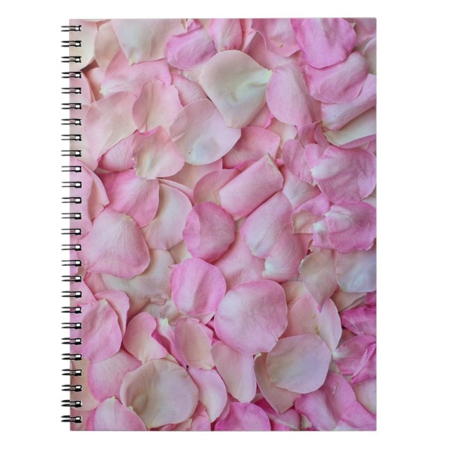 Pink Rose Petals Pattern-31940 Notebook (Front)