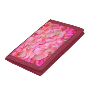 Pink Rose Petals Pattern-31940 Trifold Wallet