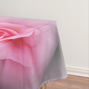Pink rose petals tablecloth