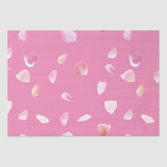 Pink Rose Petals Tissue Paper (Front)