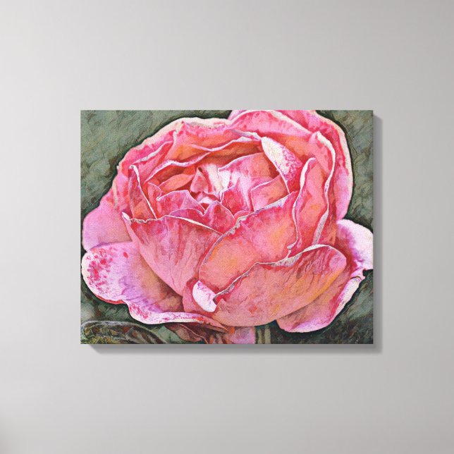 Pink Rose Photographic Art Print (Front)