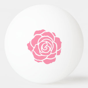 Pink Rose Ping Pong Ball