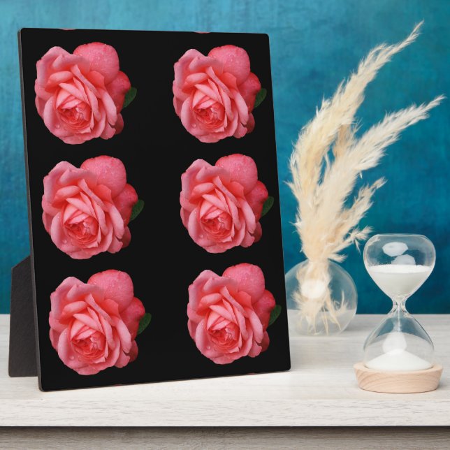 Pink rose plaque (Side)