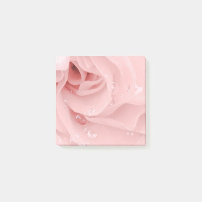 Pink Rose Post It Notes (Front)