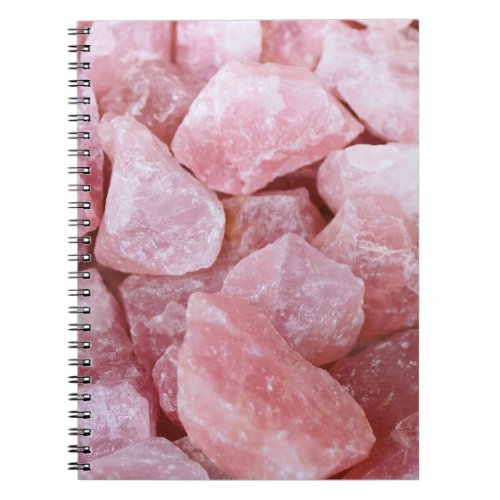 Pink Rose Quartz Crystal Love Notebook Journal