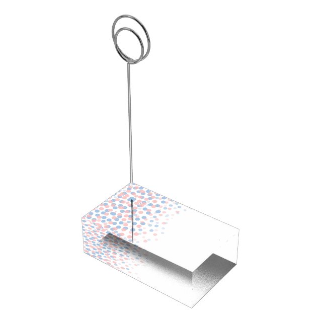 Pink rose quartz & serenity table card holder (Corner)