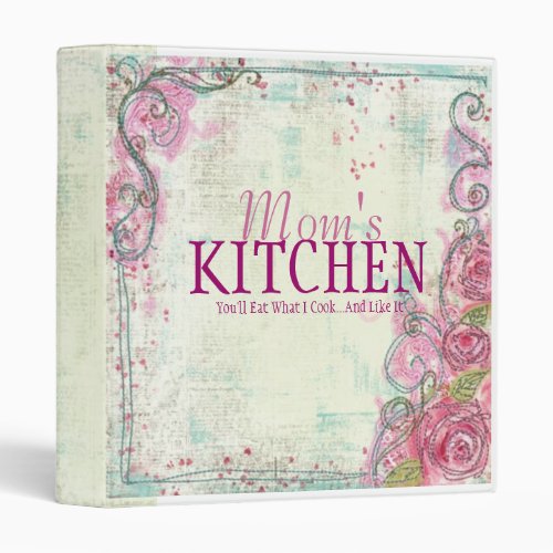 Pink Rose Recipe Binder