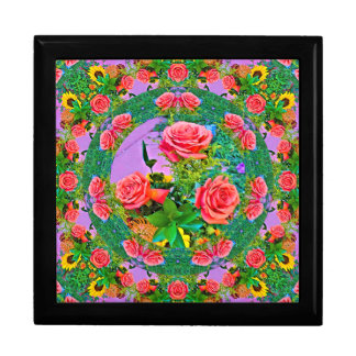 Pink Rose Rings  Gift Box