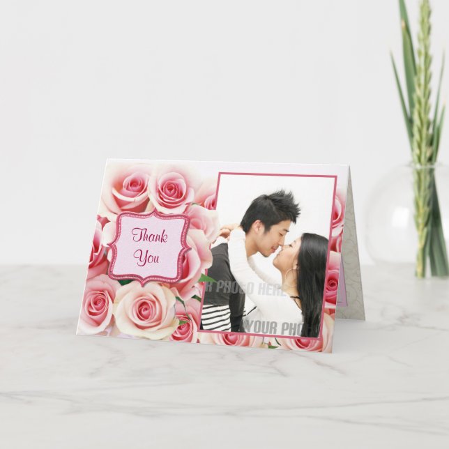 Pink Rose Romance - Thank You (Front)