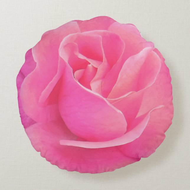 PINK ROSE ROUND PILLOW (Back)