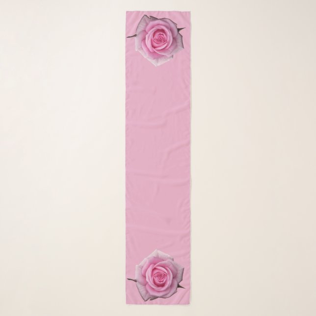 Pink Rose Scarf Personalized Rose Scarves & Gifts (Front)