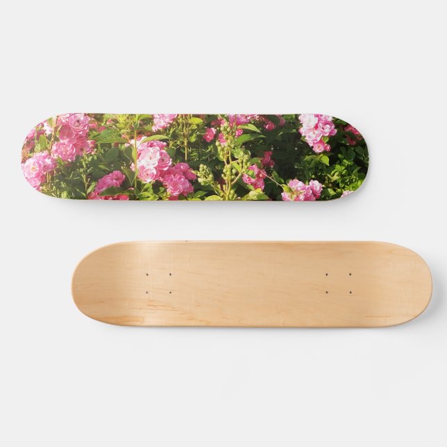 Pink Rose Secret Garden Skateboard (Horz)