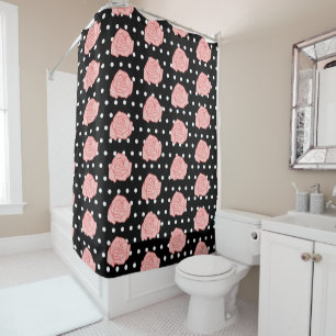 Pink Rose Shower Curtain