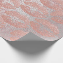 Pink Rose Silver Glitter Kiss Lips Makeup Blush
