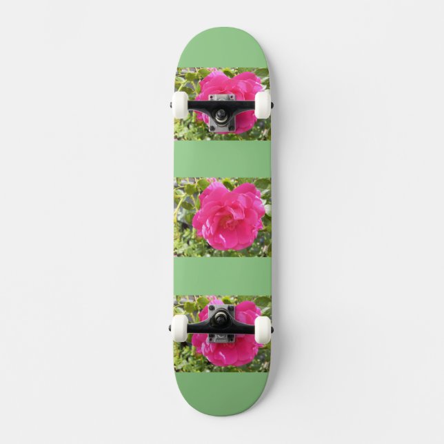 Pink Rose Skateboard (Front)