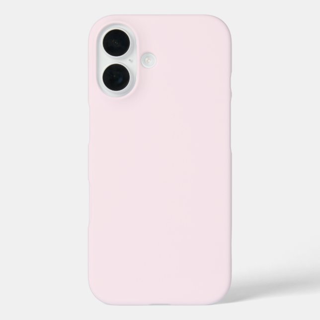 Pink Rose Soft Pale White Pastel Solid Color Case-Mate iPhone Case (Back)