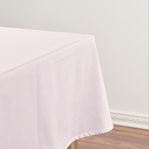 Pink Rose Soft Pale White Pastel Solid Color Tablecloth