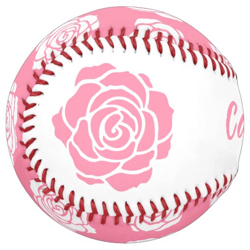 Pink Rose Softball | Zazzle