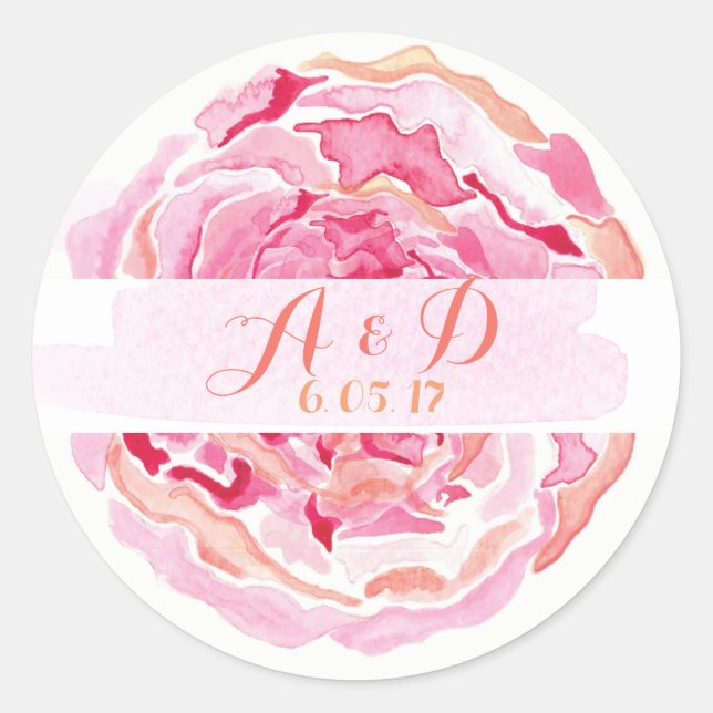 Pink Rose Sticker (Front)
