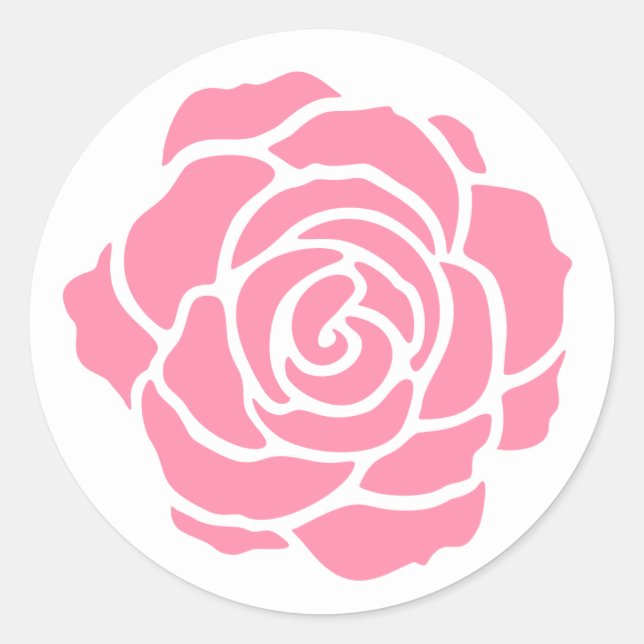 Pink Rose Stickers (Front)
