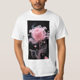 Pink rose style t shirt