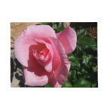 Pink Rose Sunny Garden Floral Doormat