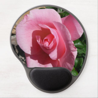 Pink Rose Sunny Garden Floral Gel Mouse Pad