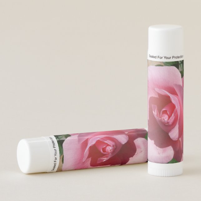 Pink Rose Sunny Garden Floral Lip Balm (Front)
