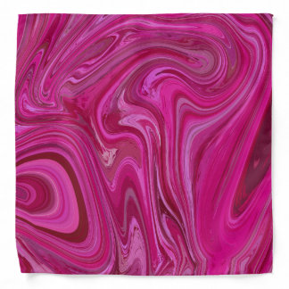 Pink Rose Swirls Bandana