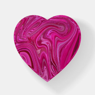 Pink Rose Swirls Paperweight
