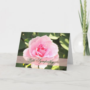 Pink Rose Sympathy Card