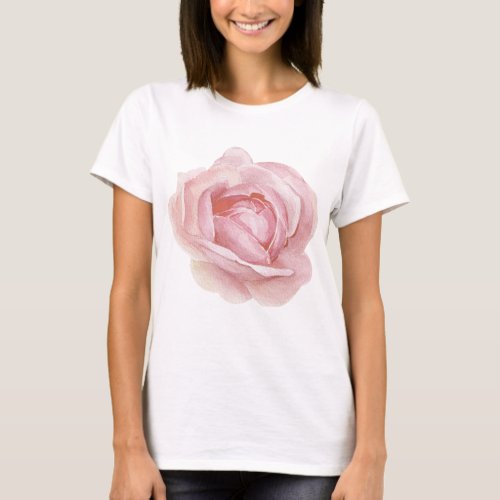 Pink Rose  T_Shirt