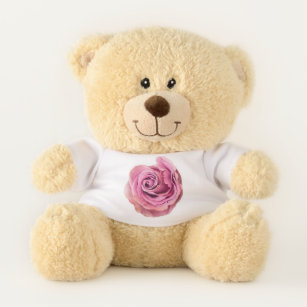 Pink Rose Teddy Bear