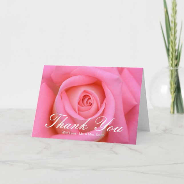Pink Rose Thank You (Front)