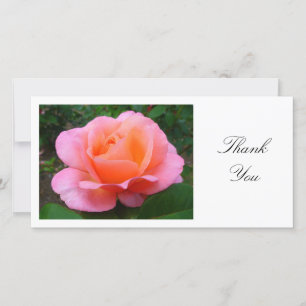 Pink Rose- Thank You Card
