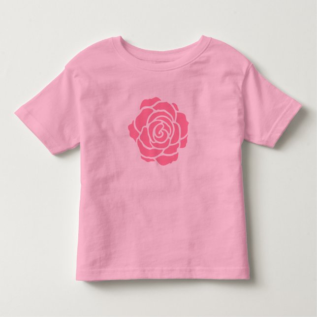 Pink Rose Toddler T-Shirt (Front)