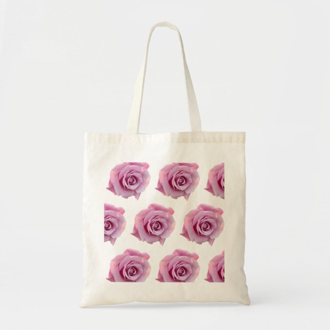 Pink rose tote bag (Front)
