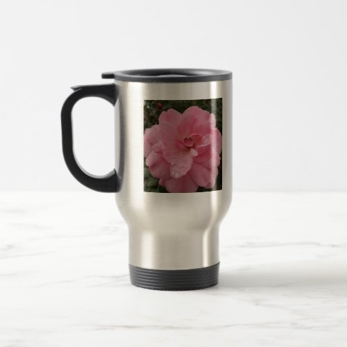 Pink Rose Travel Mug