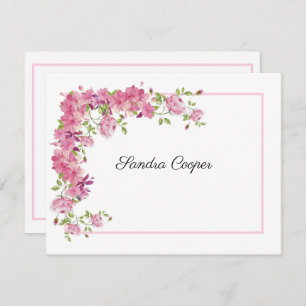 Pink Rose Trellis From Your Desk A Personal Note Card