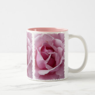 Pink Rose Two-Tone Coffee Mug