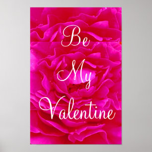 Pink Rose Valentine Poster