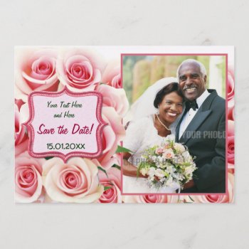 Pink Rose - Vow Renewal Invitation by SpiceTree_Weddings at Zazzle
