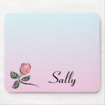 Pink Rose w/Pink and Blue Gradient Colors
