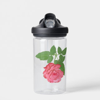 Pink rose water bottle