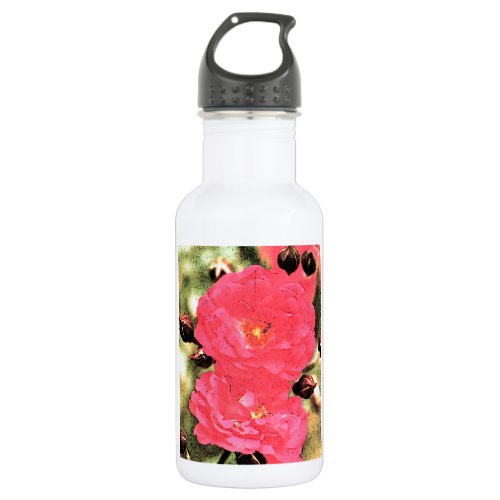 Pink Rose Water Bottle